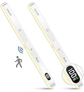 WILLED 3000K Closet Lights Motion Sensored, Battery Display, 60 LED Touch Light Bar, Motion Senso...