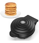 Crownful Mini Waffle Maker Machine, 4 Inch Chaffle Maker with Compact Design, Easy to Clean, Non-...