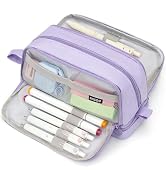 large capacity pencil case aesthetic pencil pouch school supplies for women girls big pencils cas...