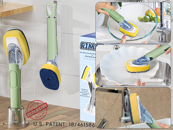 soap dispensing scrub brush
