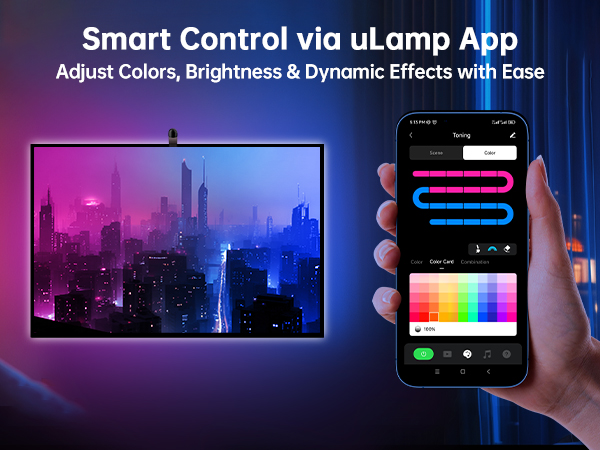tv led backlight sync to screen behind tv lights that change with tv smart reactive