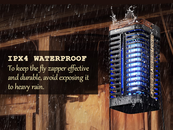 IPX4 waterproof bug zapper
