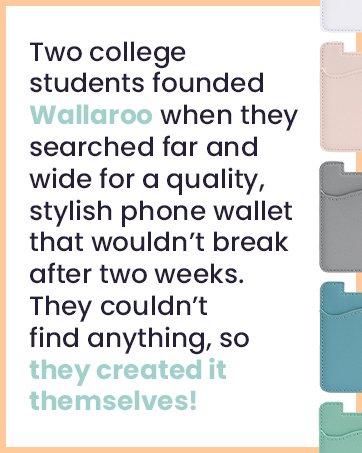 wallaroo phone wallet leather card holder slim minimalist phone pocket