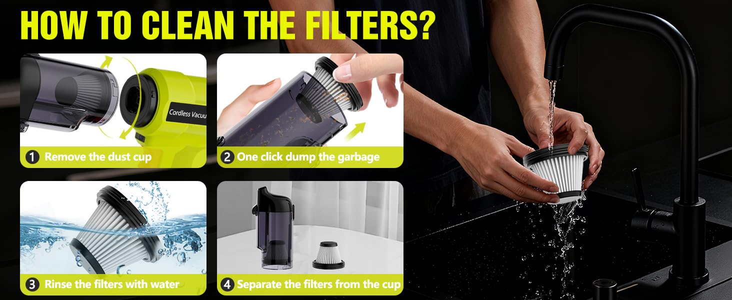how to clean the filters?