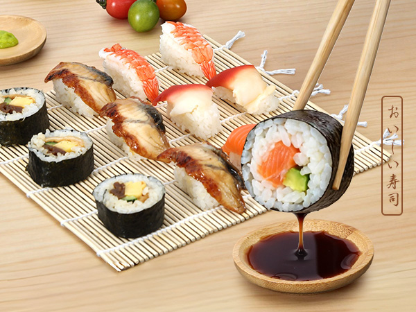 Enjoy delicious sushi
