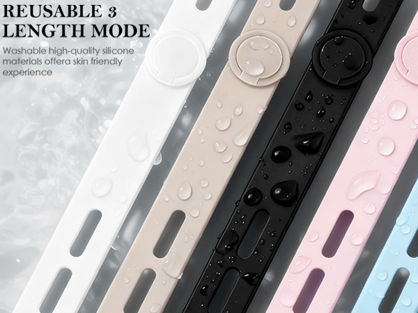 Silicone cable ties are reusable and can be washed with water if they get dirty.