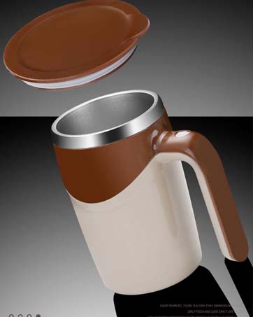 Self Stirring Mug,Rechargeable Auto Magnetic Coffee Mug