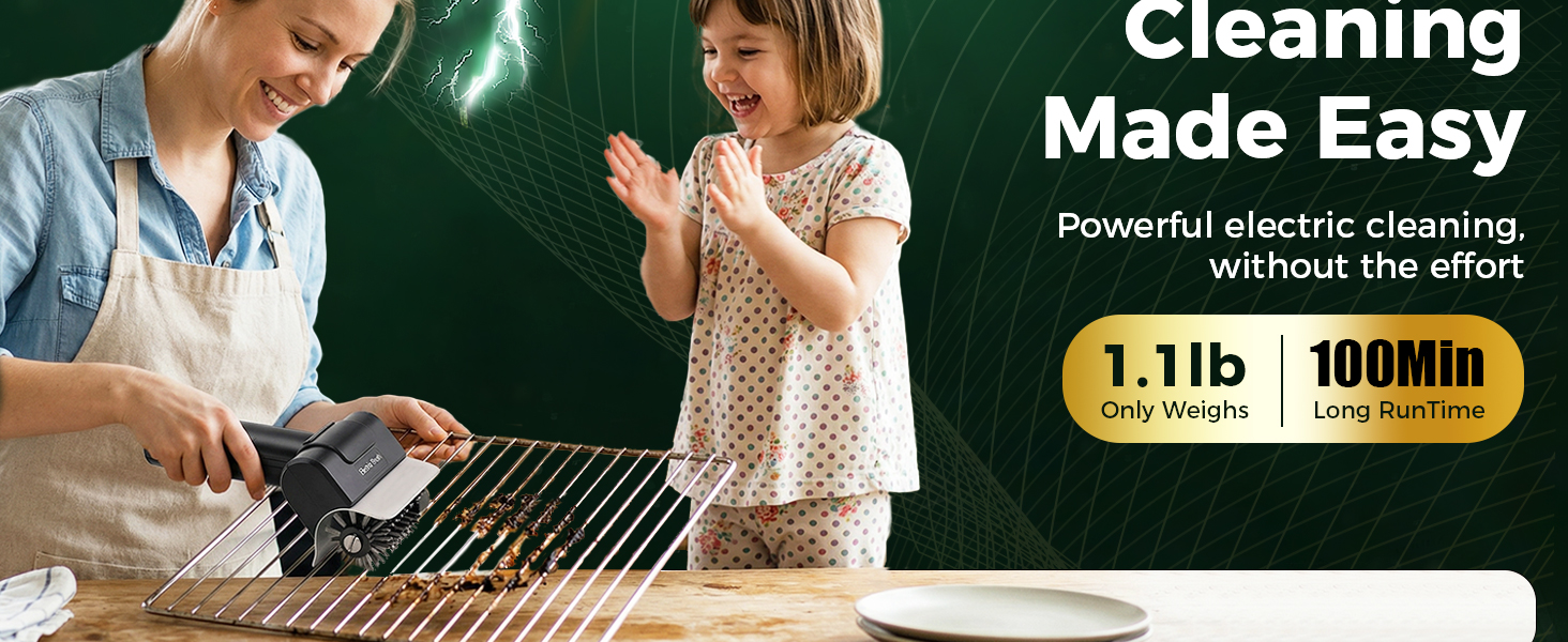 electric barbecue brush grill cleaner