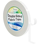 Hoacm Double Sided Fabric Tape, Extra Strong Hem Tape No Sew No Iron, Fabric Adhesive Tape for Qu...
