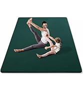 YOTTOY Large Yoga Mat (75 * 52 * 1/2inch),Extra Wide TPE Exercise Mat,Non-Slip Workout Mat for Pi...