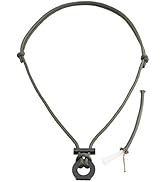 PSKOOK Fire Starter Necklace, Survival Paracord Necklace with Flint and Steel, Bushcraft Necklace...