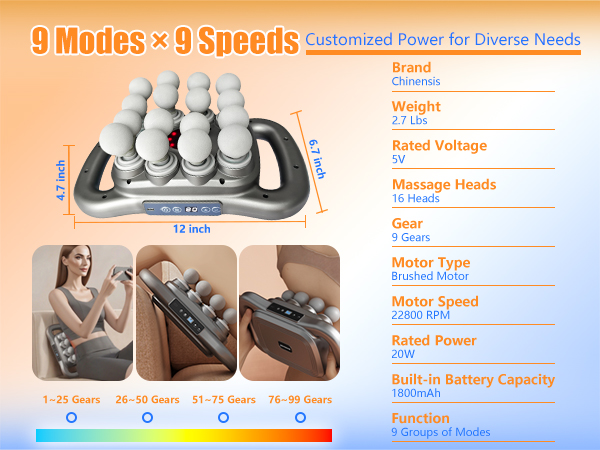 16 Head Massage Gun Deep Tissue