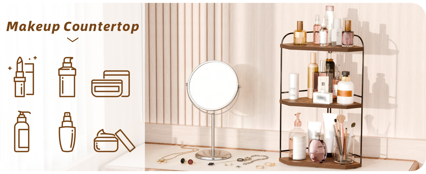 makeup organizer countertop