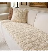 OHSIO Couch Cover for Pets, Washable Non-Slip Sofa Cover Pet Friendly, Soft Fuzzy Teddy Fleece So...