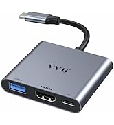 USB C to HDMI Adapter,Type C to Adapter Multiport USB-C Hub Digital AV Converter with 4K HDMI,USB...