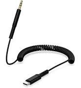 Coiled USB C to 3.5mm Audio Aux Jack Cable for iPhone 17/17e/17Pro/Air/16e/16Pro/15/15Pro Max, 6f...