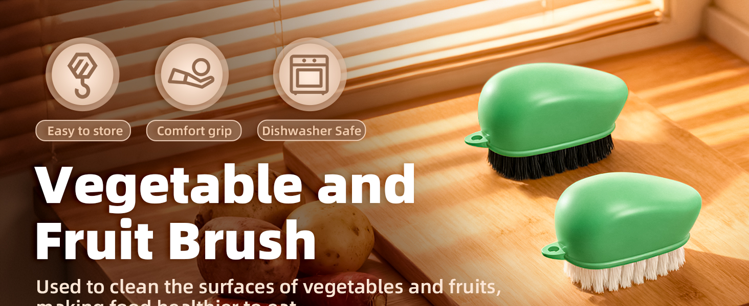 Vegetable Brush Scrubber for Food