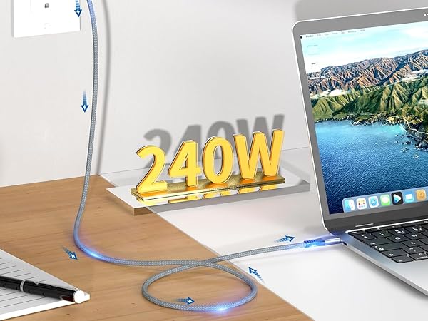 usb c cable 240w fast charger charging 48V/5A Max 100w 200w 140w 170w 65w 85w 60w 18w