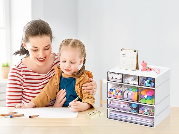 Stackable Desktop Craft Storage Drawers