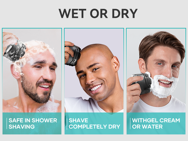 head shavers for bald men wet and dry