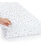 SONGZIMING Pebble Bath Mat for Bathtub to Anti Slip Bathtub Mat in Shower with 16 Inches by 35 In...