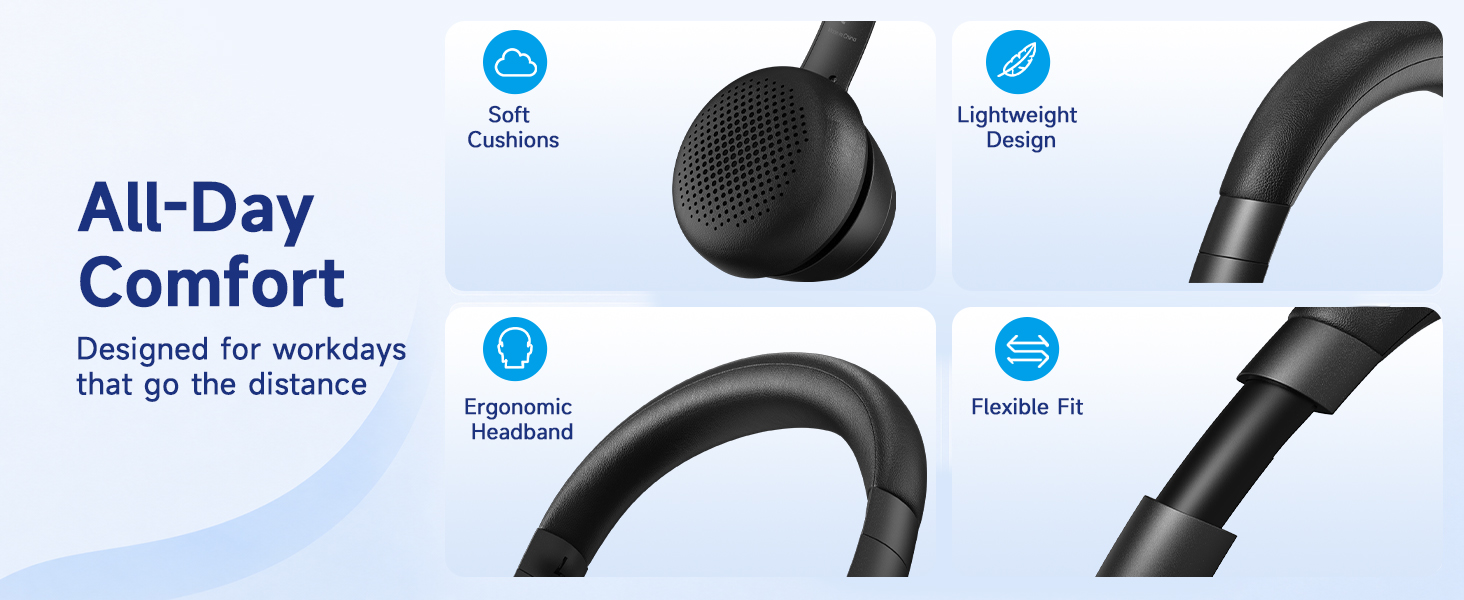 ACW4232 Wireless Headset with Mic for Work