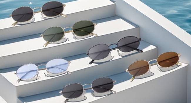 retro trendy oval sunglasses 90s fashion vintage cute chic lightweight glasses summer vacation beach