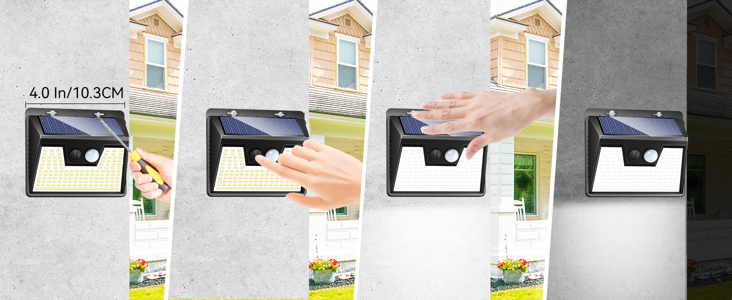 solar wall lights