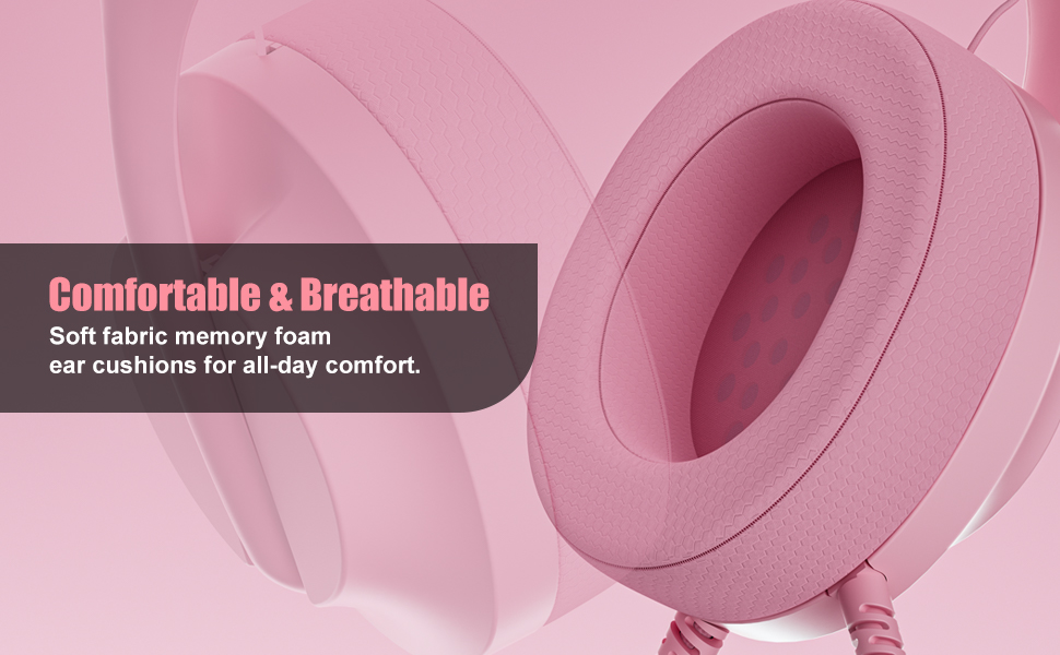 pink gaming headset pc