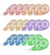 24 Pack Mini White Out Correction Tape, Portable Correction Tape Cute Mini White Out Tape Whiteou...