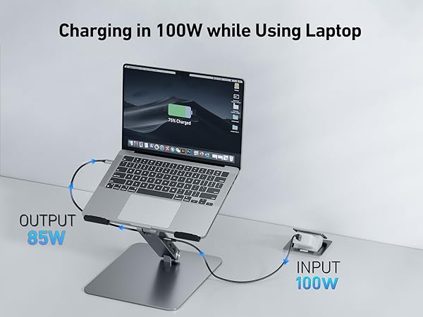 BENFEI Laptop Stand with USB C 7in1 Docking Station