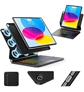 for iPad (A16) 11th/10th Generation Case with Keyboard, Keyboard Case with Magnetic Stand,Detacha...