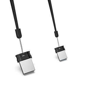 black lanyard for easy carrying