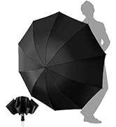 Chakipee Travel Compact Umbrella Windproof - Portable Automatic Umbrellas for Rain, Inverted Fold...