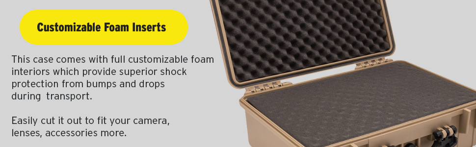 custom, foam inserts, protection, interiors, cut out, fit to size