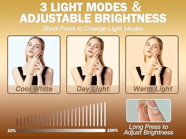 tabletop vanity mirror with lights