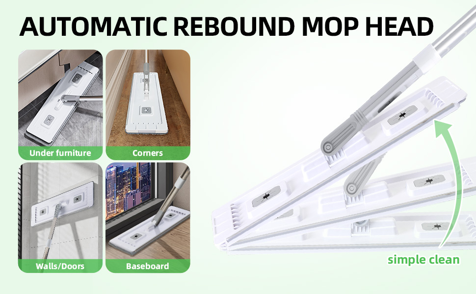 automatic rebound moop head