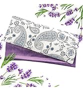 Christmas Weighted Eye Mask for Sleeping - Lavender Aromatherapy Microwavable Hot Eye Mask, Moist...