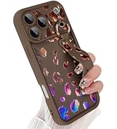 Jefonha Compatible with iPhone 17 Pro Max Case with Finger Hand Strap for Girls Women, Stylsih Co...