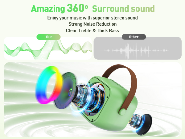 Clear and powerful sound quality