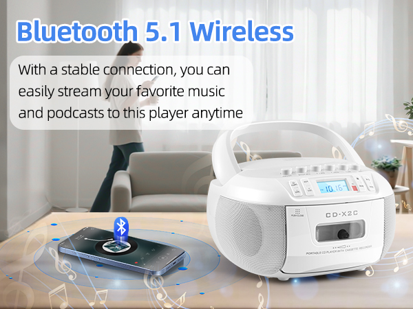 CD and Cassette Player