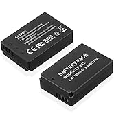 LORDONE 2 Pack LP-E12 Batteries Compatible with Canon EOS-M, EOS M2, EOS M10, EOS M50, EOS M50 Ma...
