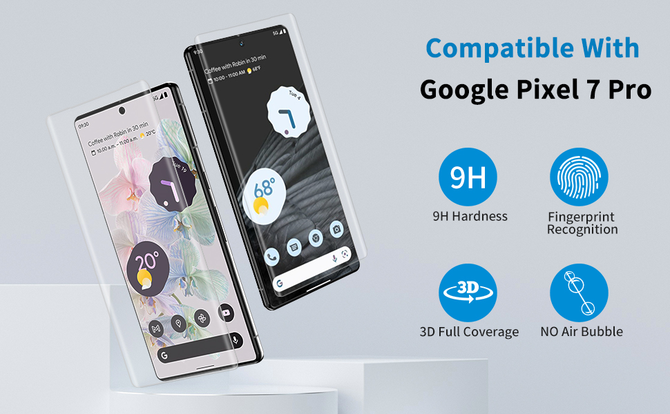 [3 Pack] Google Pixel 7 Pro Screen Protector 
