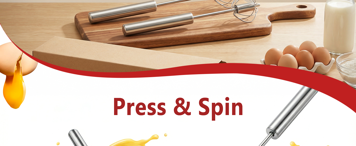 Li&amp;amp;Zhao 2-Pack Automatic Whisk