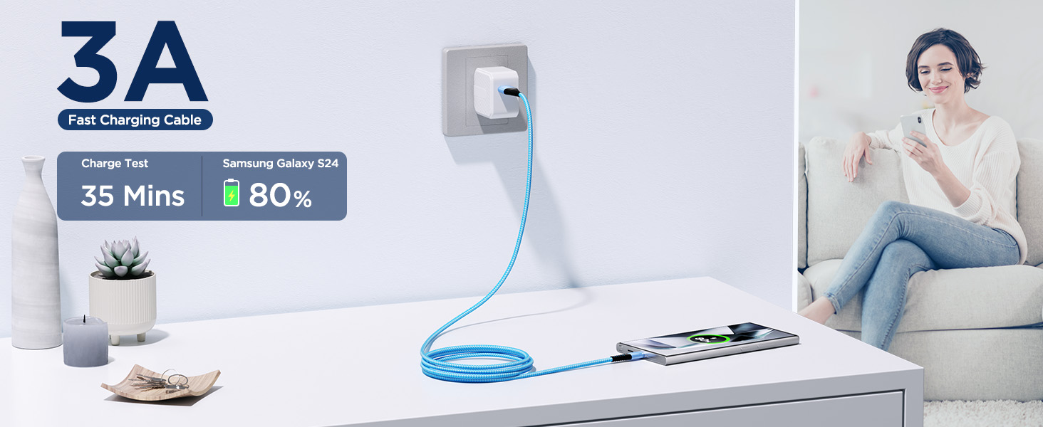 cell phone accessories 10 foot usb c cable 10 ft usb c cable fast charging