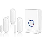 GREENCYCLE Wireless Door Sensor Chime,Door Chime for Business When Entering,Shop Entry Chime Syst...