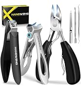 2025 Toenail Clippers for Seniors Thick Toenails, Heavy Duty Toe Nail Clippers for Men with Catch...