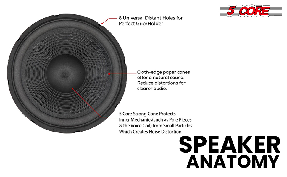 car woofer replacement audio subwoofer deep bass woofer speaker