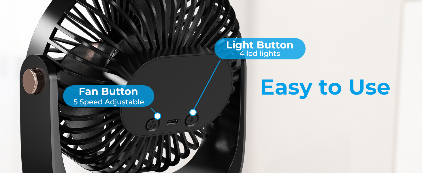 Quiet Personal Table Fan