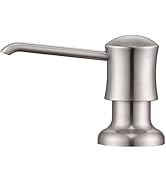 Soap Dispenser for Kitchen Sink Brushed Nickel, Built-in and Refill-from-Top Design with Liquid H...